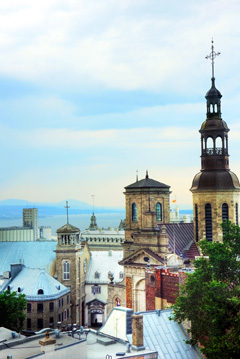 The rooftops of Quebec City