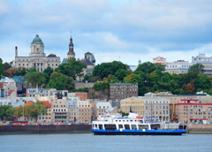 The city of Quebec, in the Canadian province of Quebec