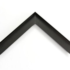 5/16 L-shape, metal floater frame. This moulding features a thin profile, with a straight brushed surface. It has a dull satin shine and reflects diluted light.

This frame is best suited for small to medium artwork.